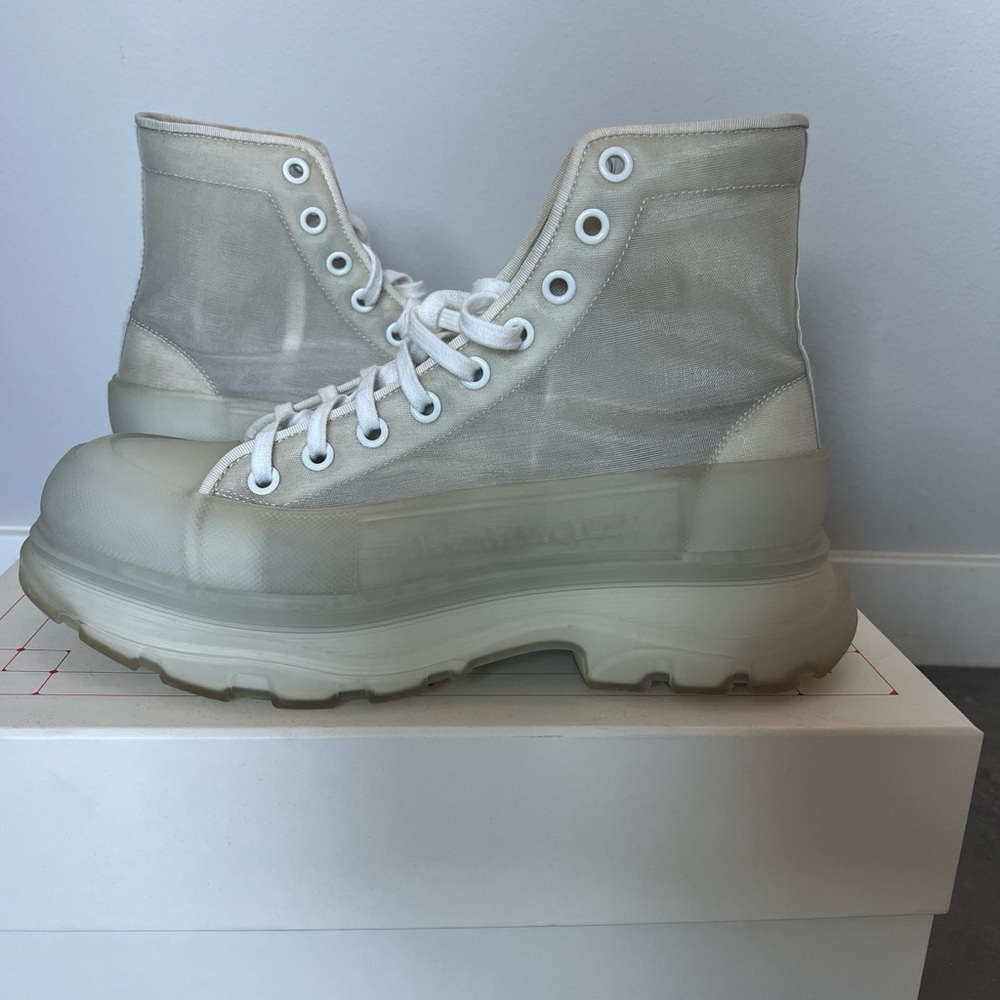 Rare Alexander McQUEEN Mesh Tread Boots Size:44